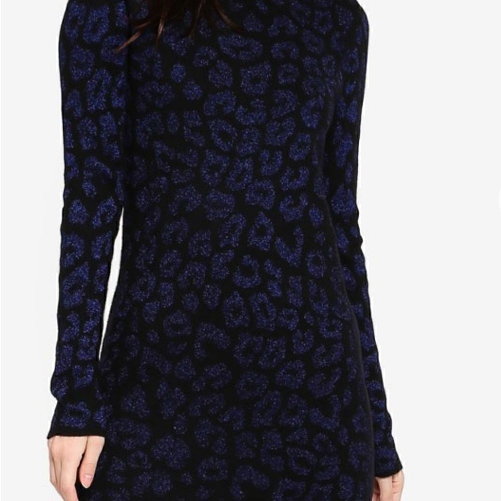 NWT Banana Republic Leopard Sweater Dress - Picture 7 of 11